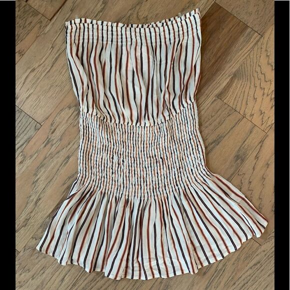 Striped Tube Top Dress - Picture 1 of 5